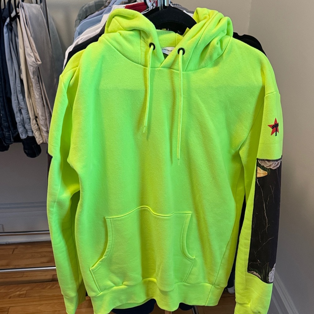 Neon Yellow Men's Hoodie